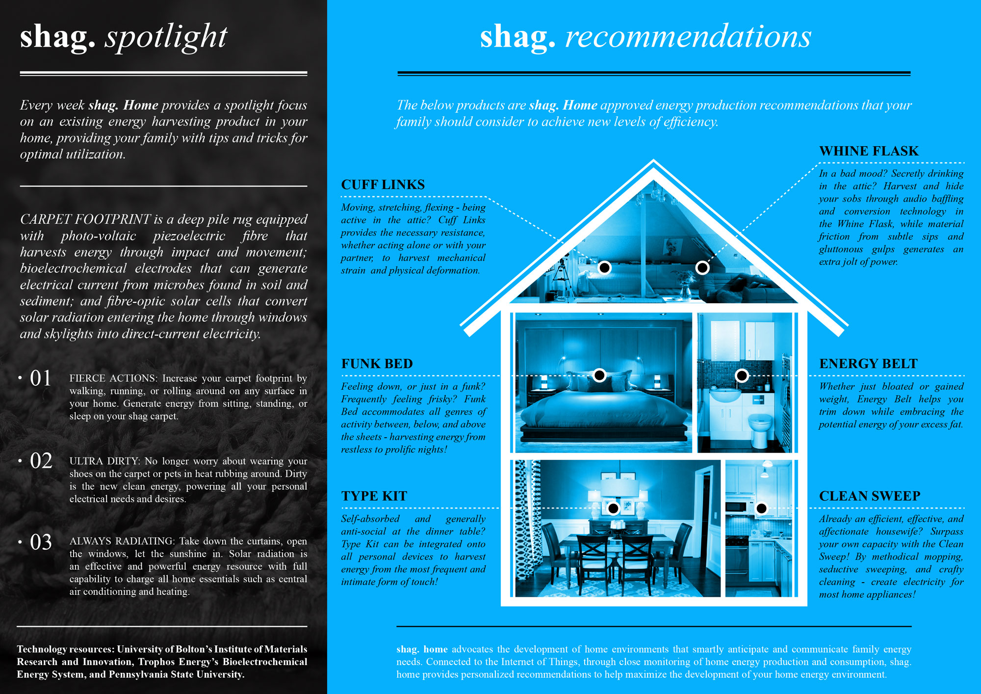 Design Fiction smart home brochure