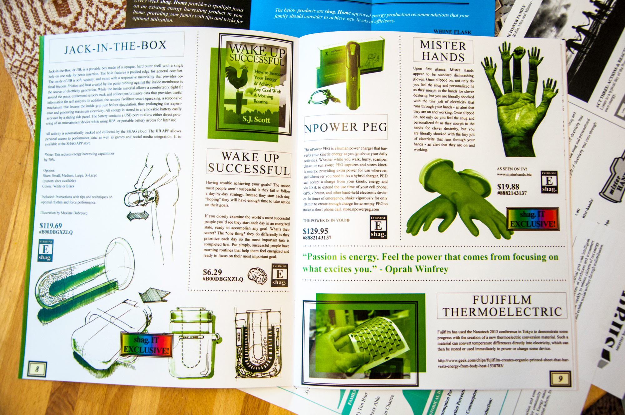 Spread from Energy of Things catalog